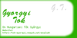 gyorgyi tok business card